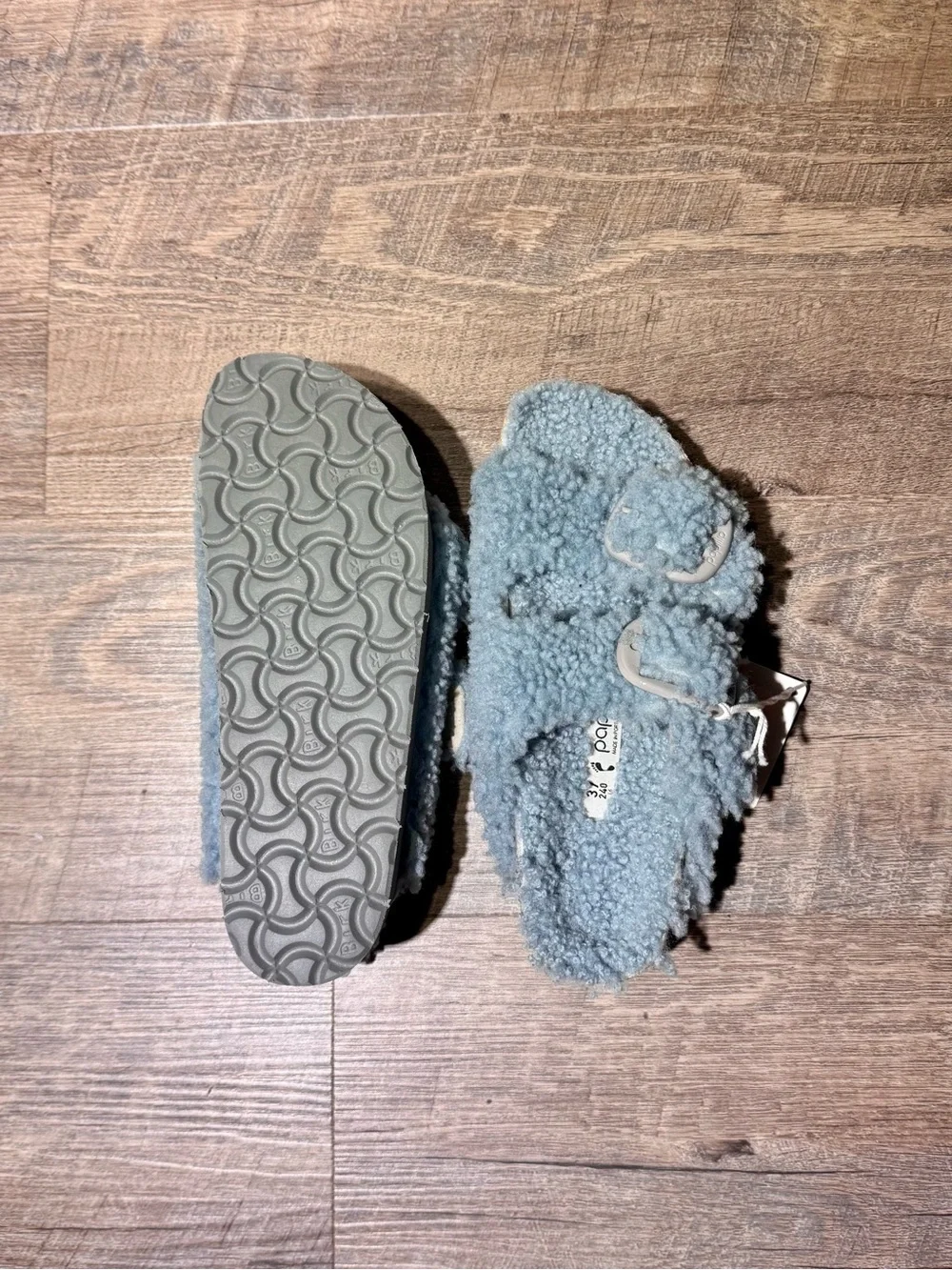 Birkenstock Papillio Shearling Arizona Platform Slide Sandal